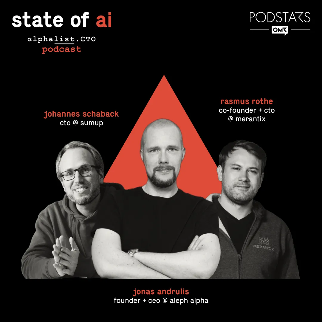 AI Revolution Roundtable feat. Jonas Andruilis (Aleph Alpha), Rasmus Rothe (Merantix) & Johannes Schaback (SumUp)