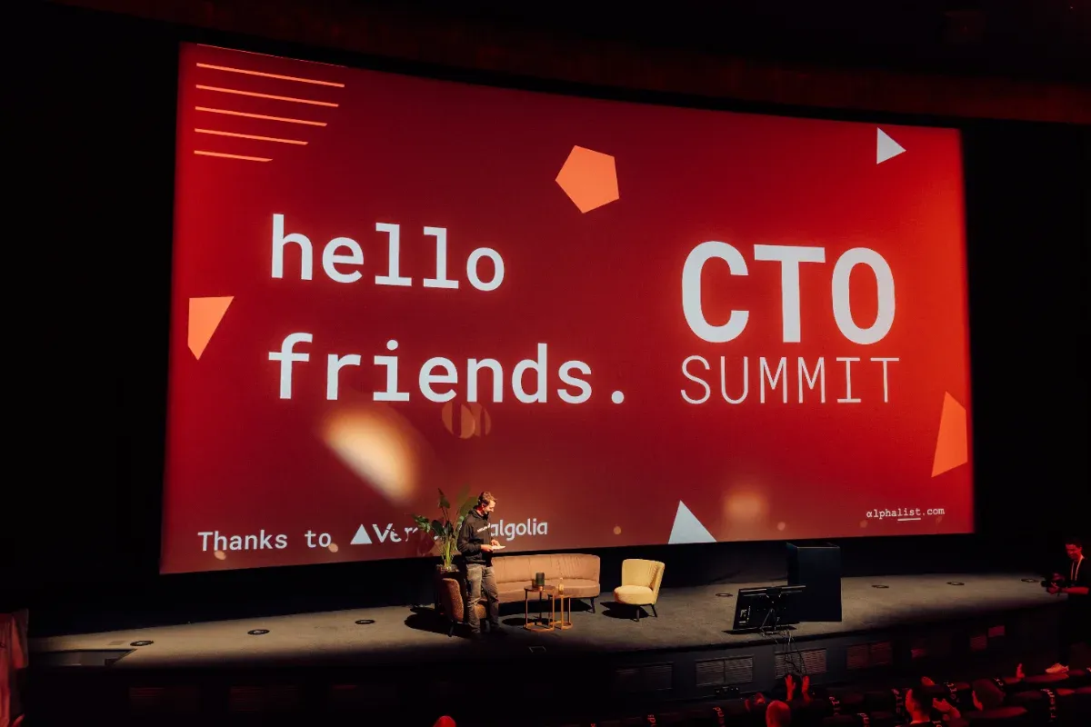 The CTO Summit stage in Hamburg