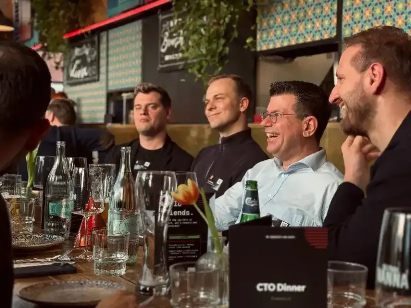 CTOs around a dinner table